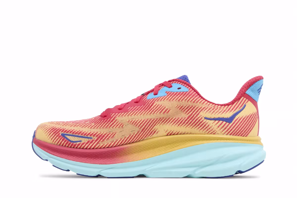 HOKA Clifton 9 Cerise Cloudless, view 4