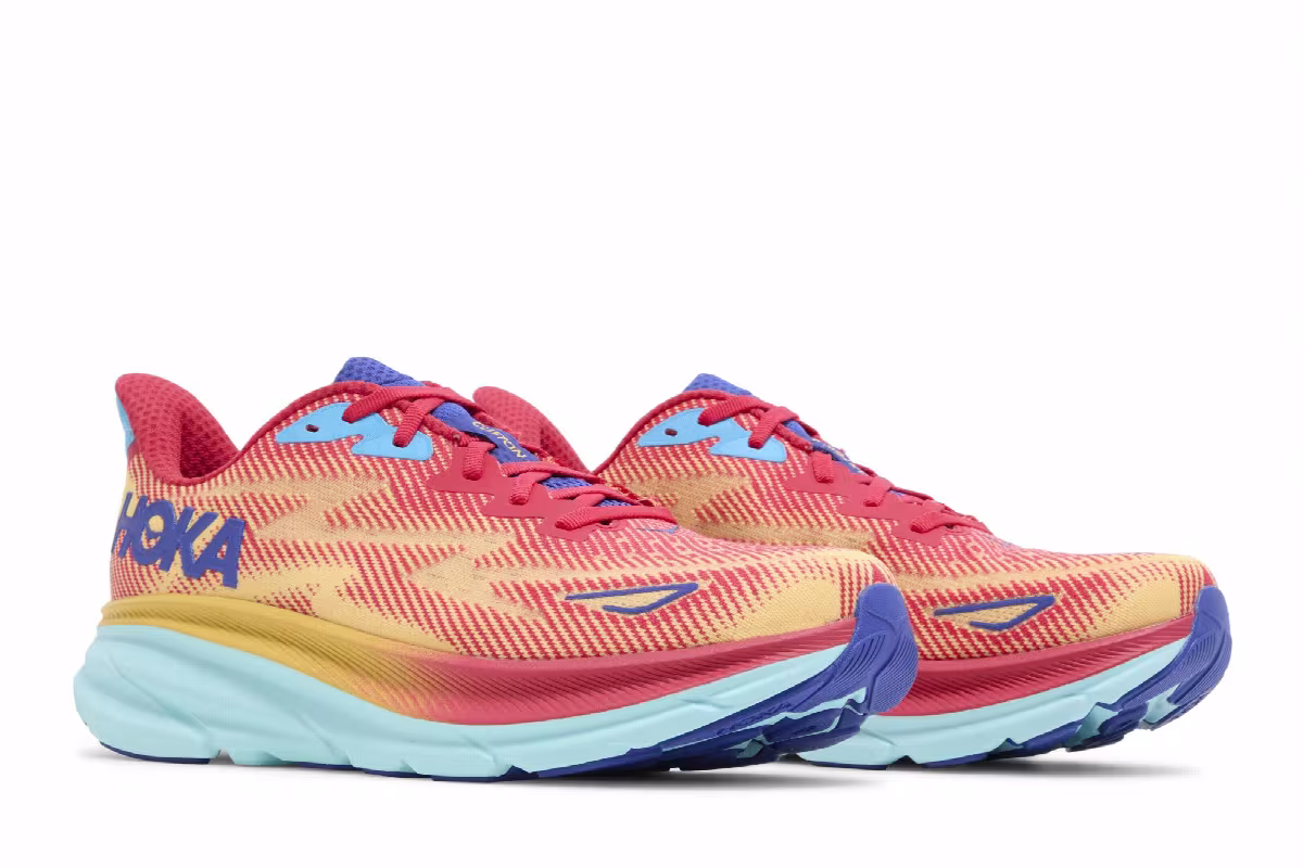 HOKA Clifton 9 Cerise Cloudless, view 9