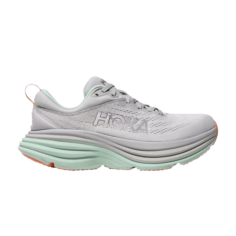 HOKA Women's Bondi 8 Stardust Aqua Breeze