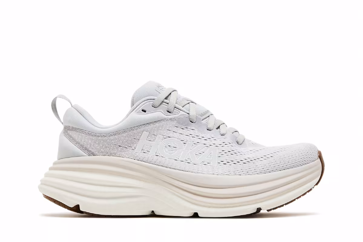 HOKA Women's Bondi 8 Lunar Rock Nimbus Cloud, view 2