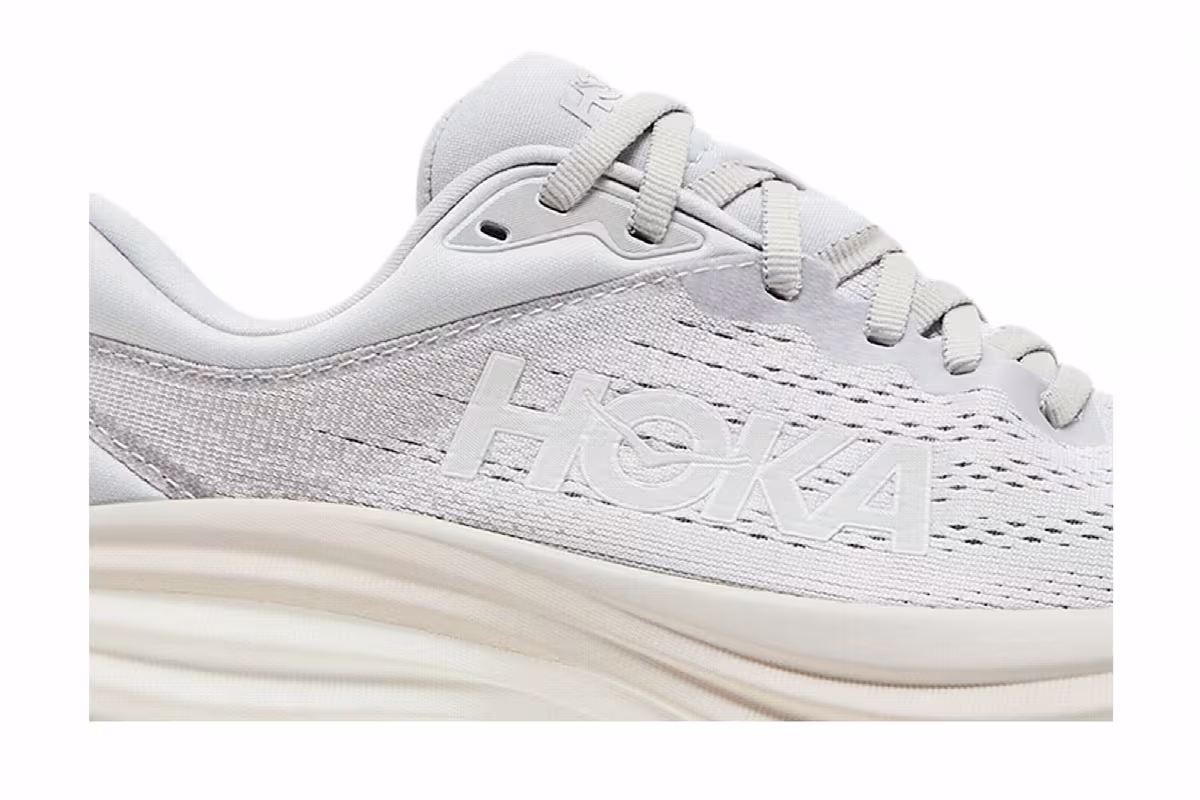 HOKA Women's Bondi 8 Lunar Rock Nimbus Cloud, view 3