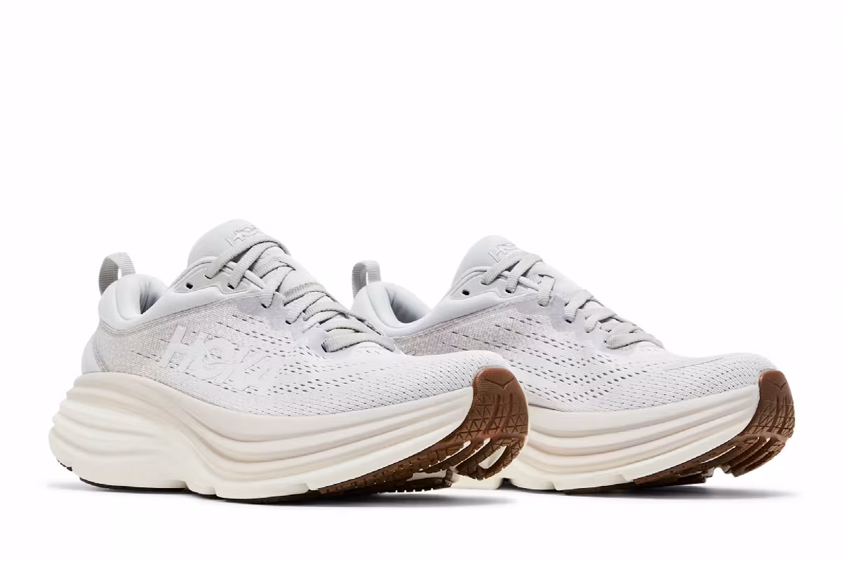 HOKA Women's Bondi 8 Lunar Rock Nimbus Cloud, view 9