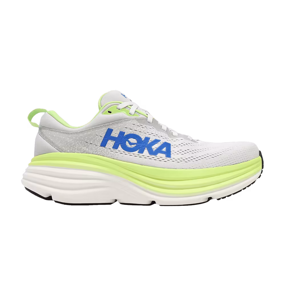 HOKA Bondi 8 2E Wide Stardust Lettuce
