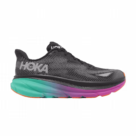 HOKA Wmns Clifton 9 GORE-TEX 'Black Electric Aqua'