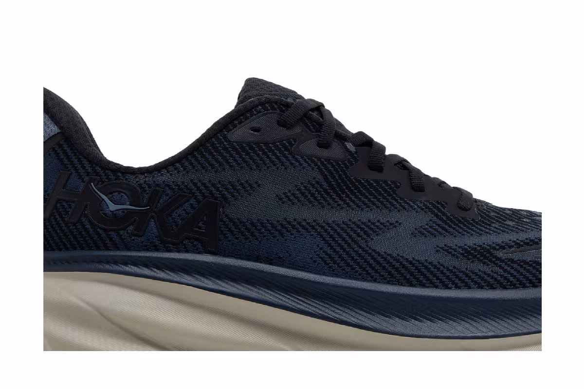 HOKA Clifton 9 Black Varsity Navy, view 3