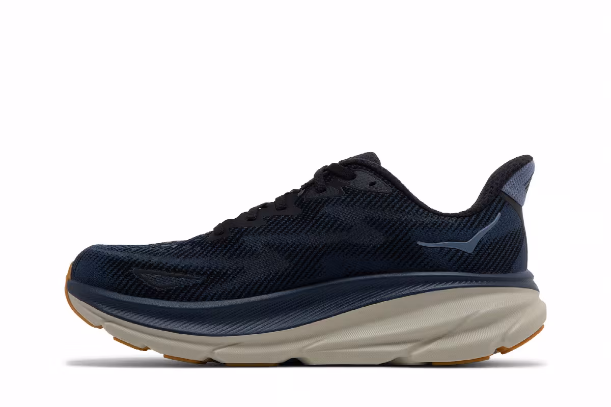 HOKA Clifton 9 Black Varsity Navy, view 4