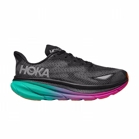 HOKA Clifton 9 GORE-TEX 'Black Electric Aqua'