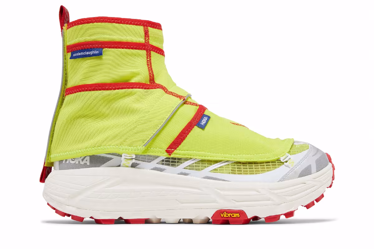 Nicole McLaughlin x HOKA Mafate Three2 White Neon, view 2