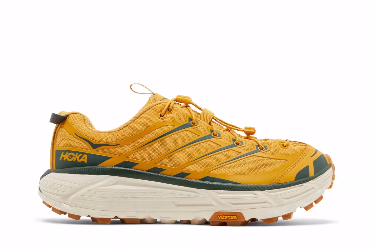 HOKA Mafate Three2 Golden Yellow Eggnog, view 2