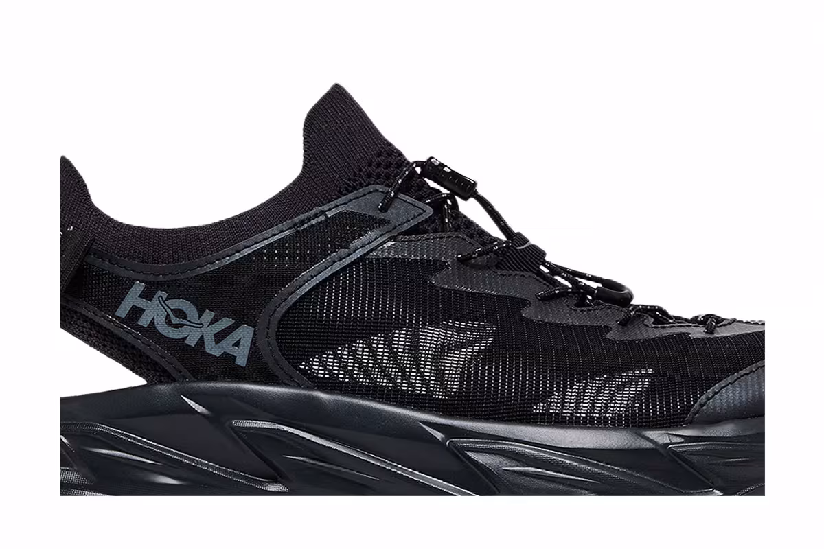 HOKA Hopara 2 Sandal Triple Black, view 3