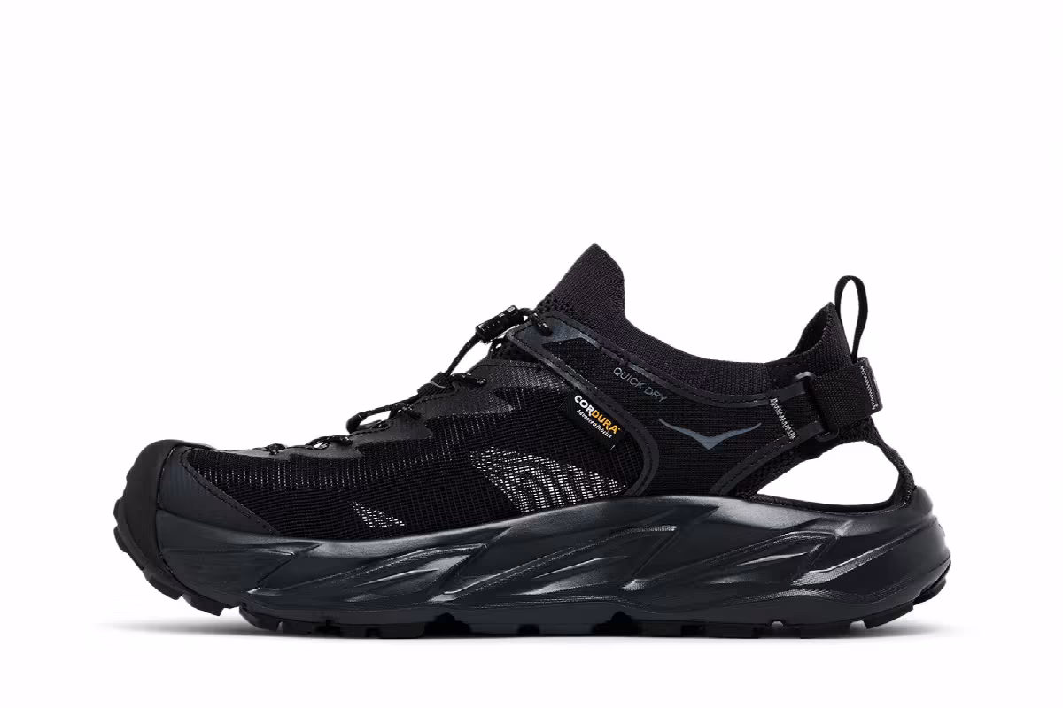 HOKA Hopara 2 Sandal Triple Black, view 4