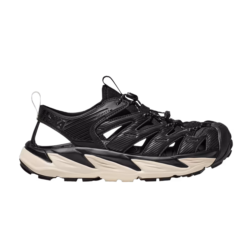 HOKA Hopara Sandal Black Alabaster