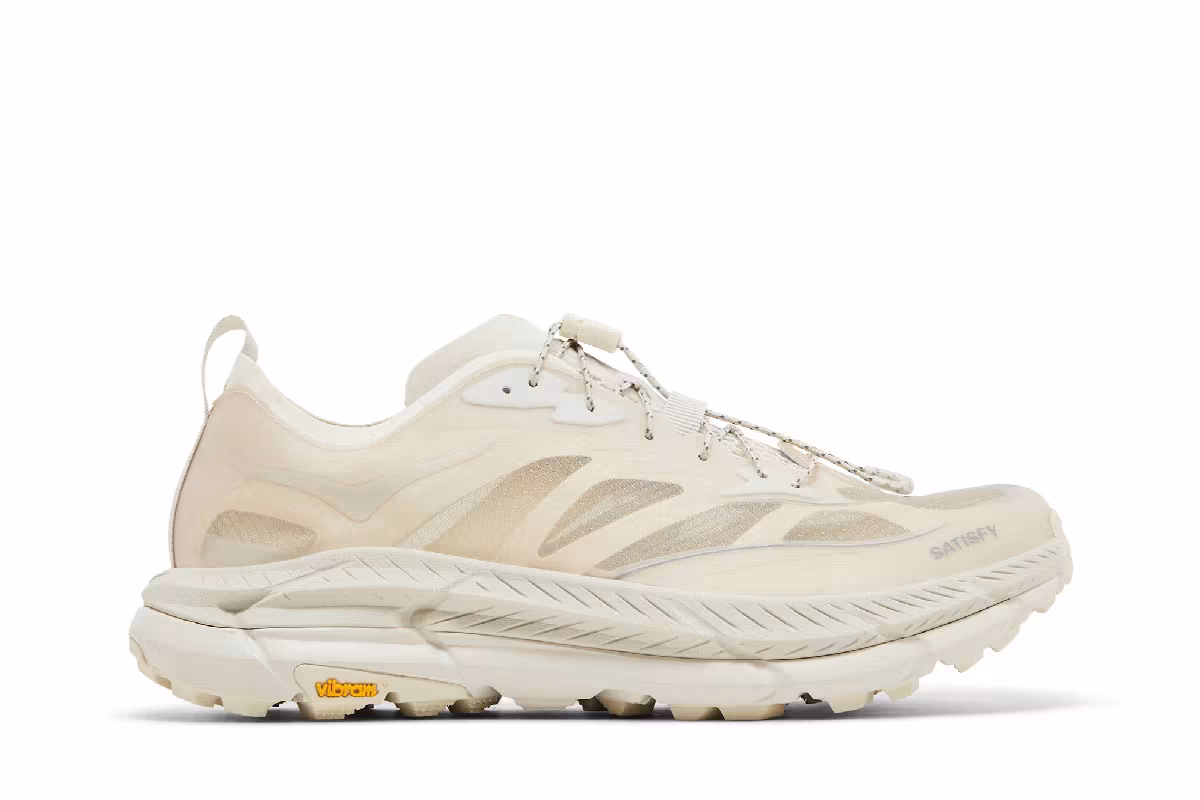 Satisfy x HOKA Mafate Speed 4 Lite Bone, view 2