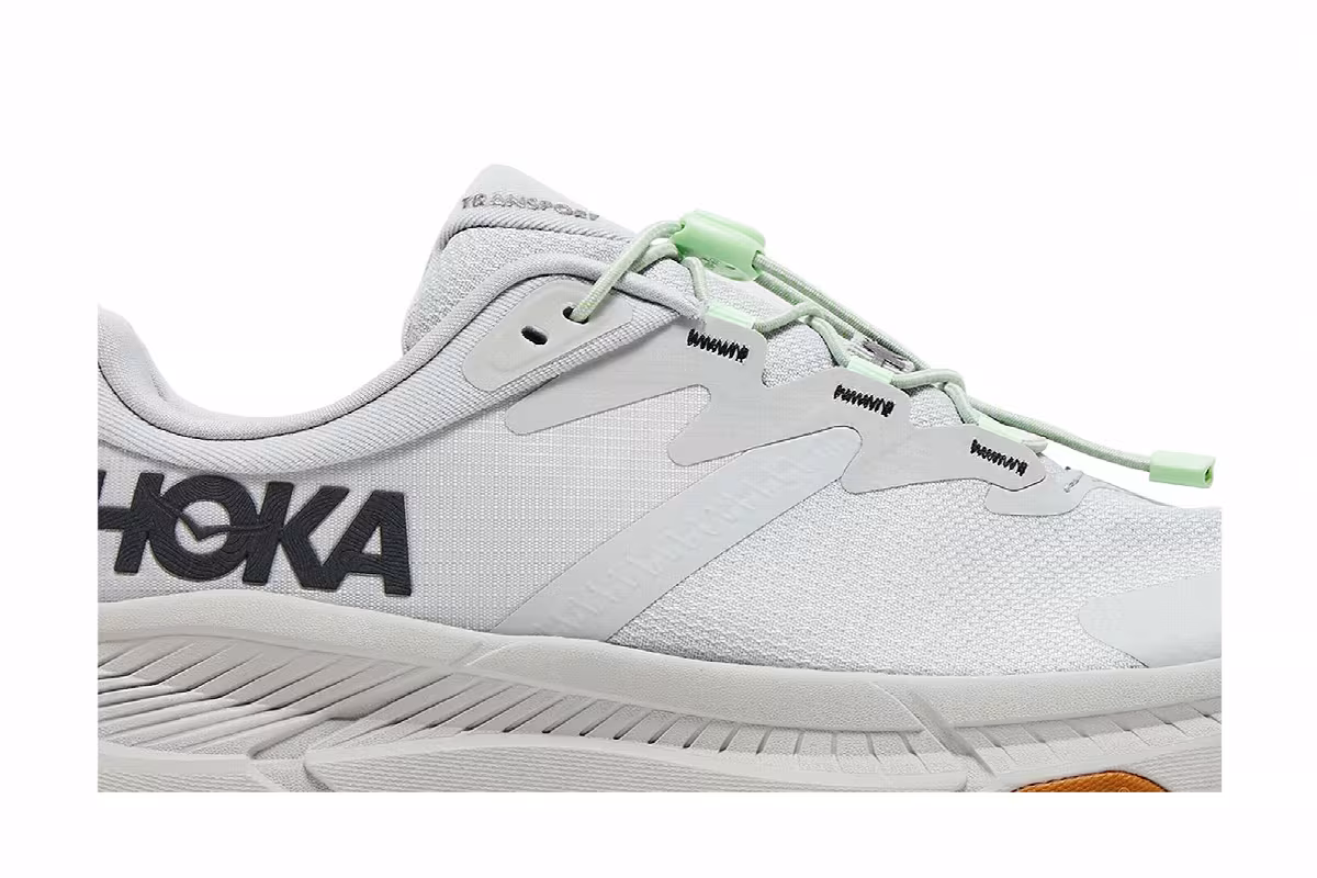 HOKA Transport Harbor Mist Lime Glow, view 3