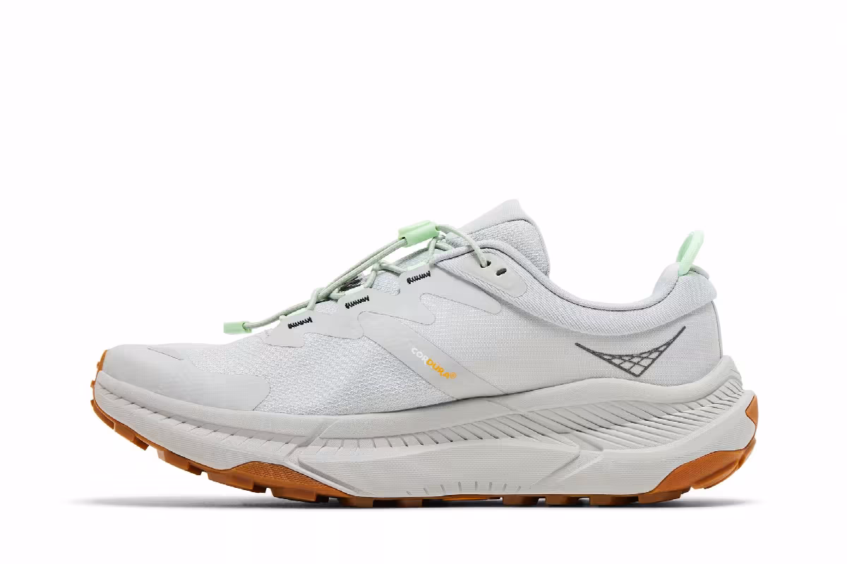 HOKA Transport Harbor Mist Lime Glow, view 4