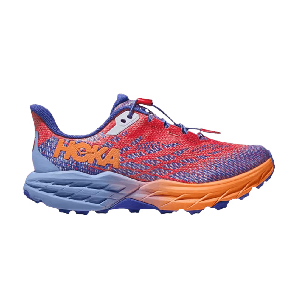 HOKA Speedgoat 5 Kids Cerise Stellar Blue