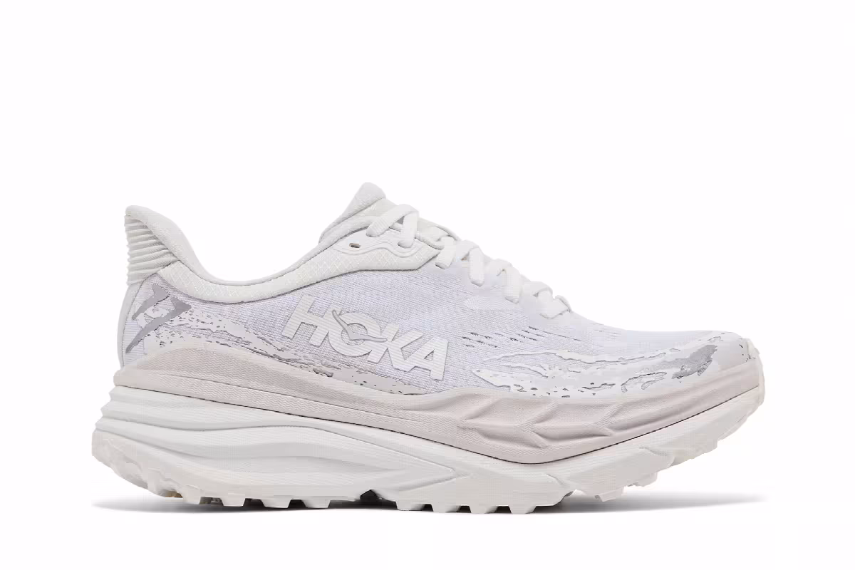 HOKA Women's Stinson 7 Triple White, view 2