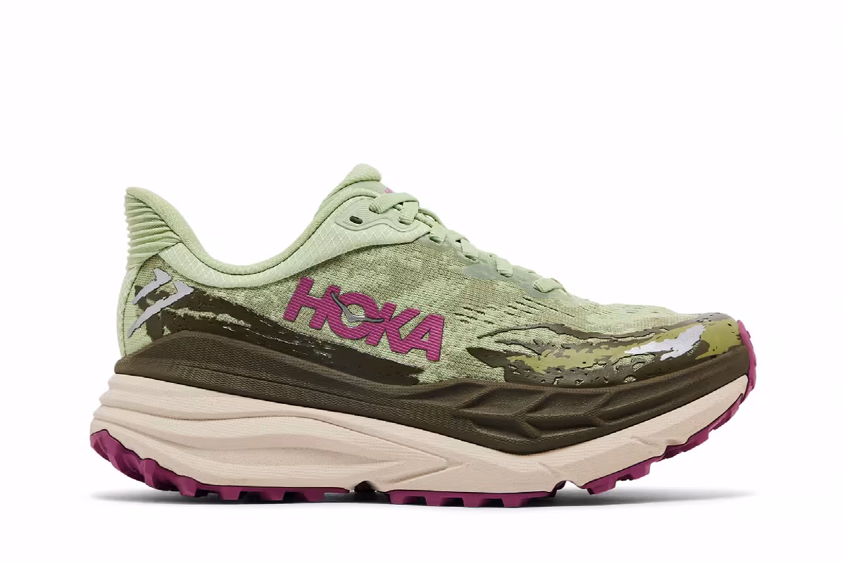 HOKA Women's Stinson 7 Seed Green Beet Root, view 2