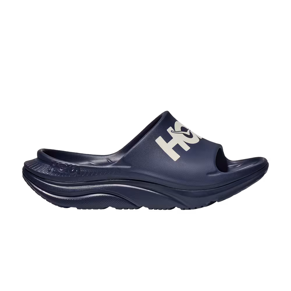 HOKA Ora Athletic Slide Varsity Navy White