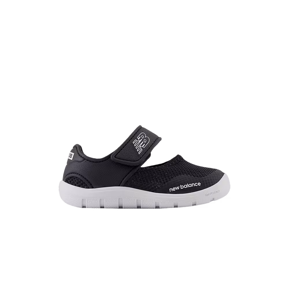 New Balance 208v2 Hook & Loop Sandal Toddler Wide Black White