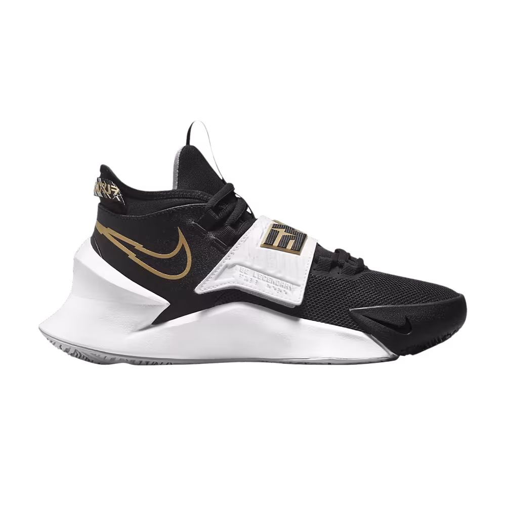 Nike Future Court 3 GS Black White Metallic Gold
