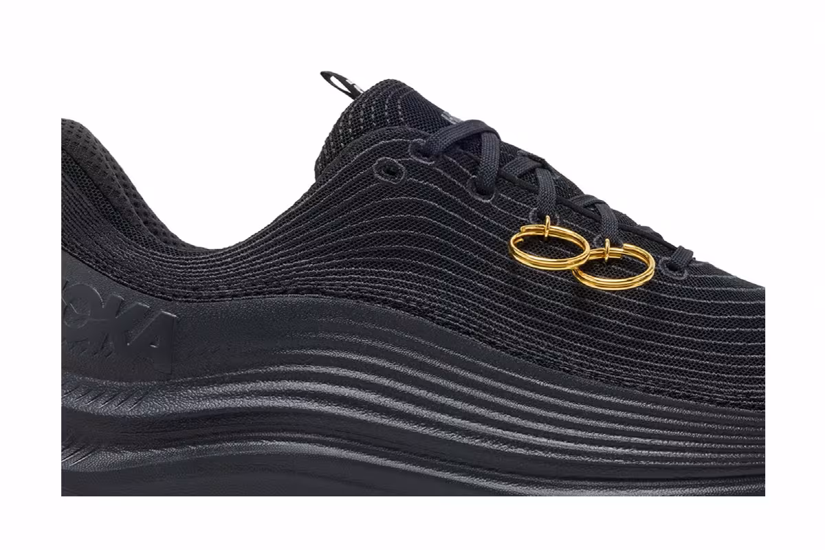 BLACK Comme des Garçons x HOKA TC 1.0 Black, view 3