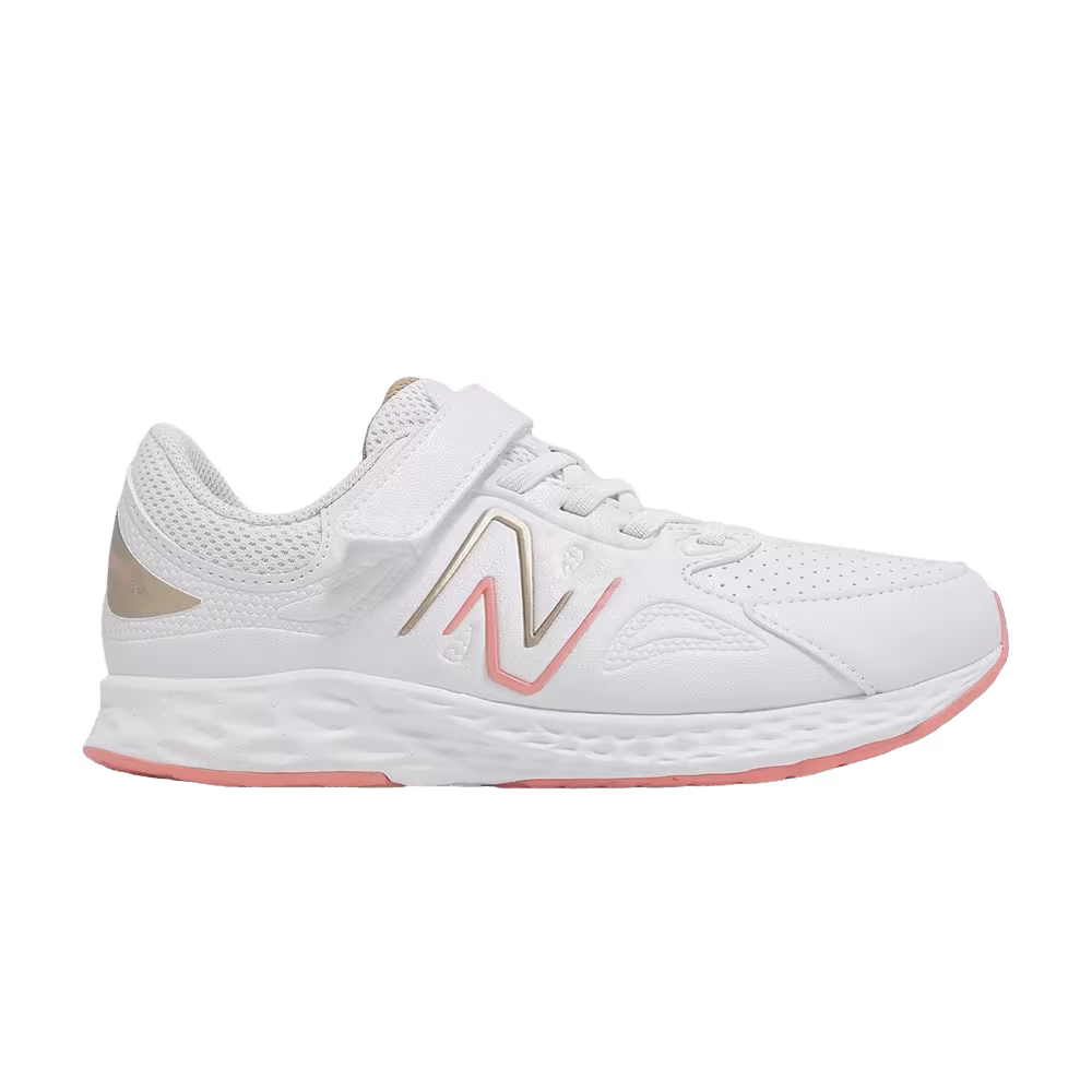 New Balance Fresh Foam 76T V1 Little Kid Wide White Pink