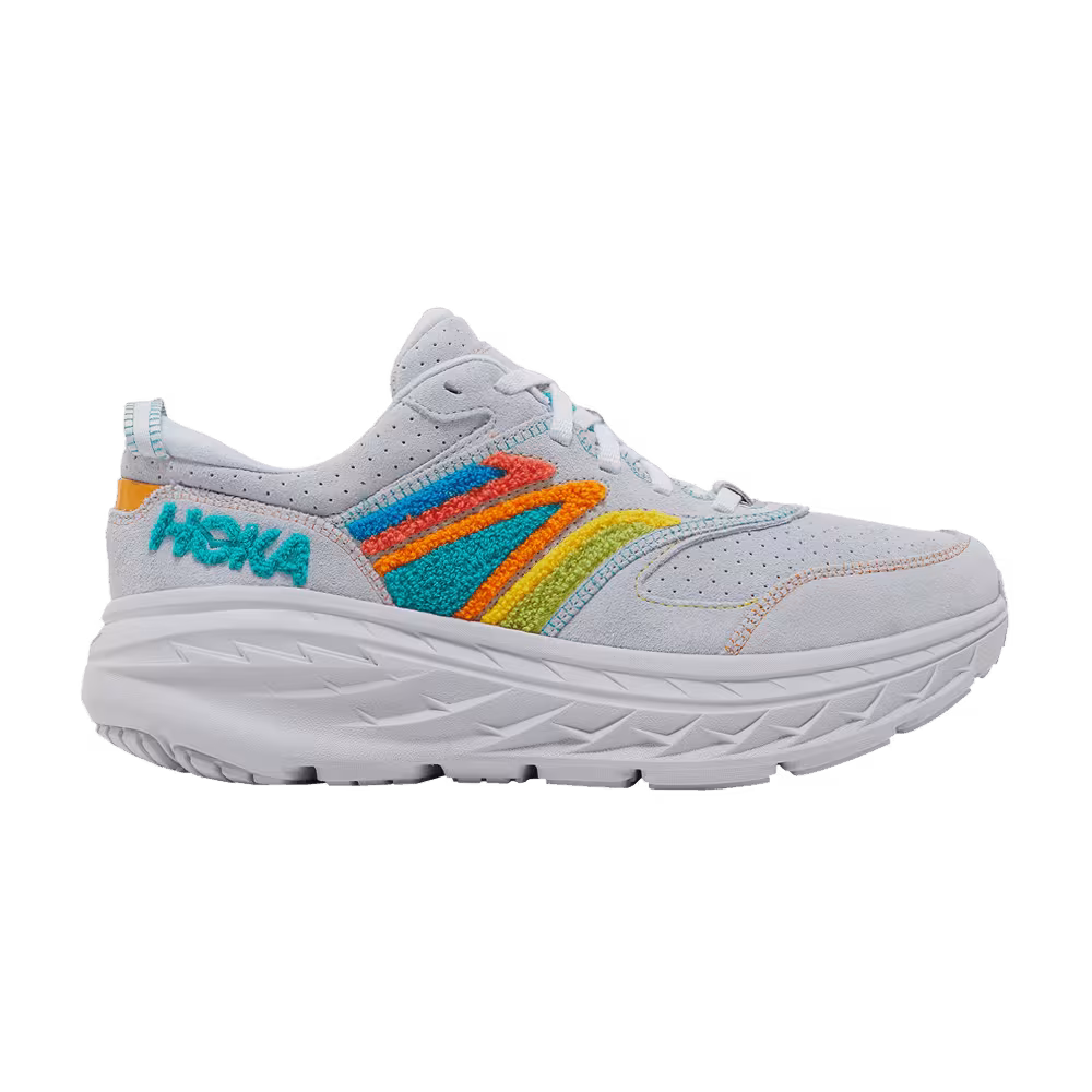 HOKA Bondi L Embroidery Pack - Arctic Ice
