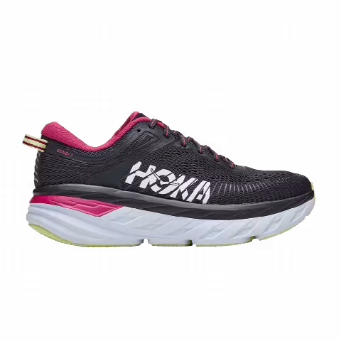 HOKA Wmns Bondi 7 'Blue Graphite Festival Fuchsia'