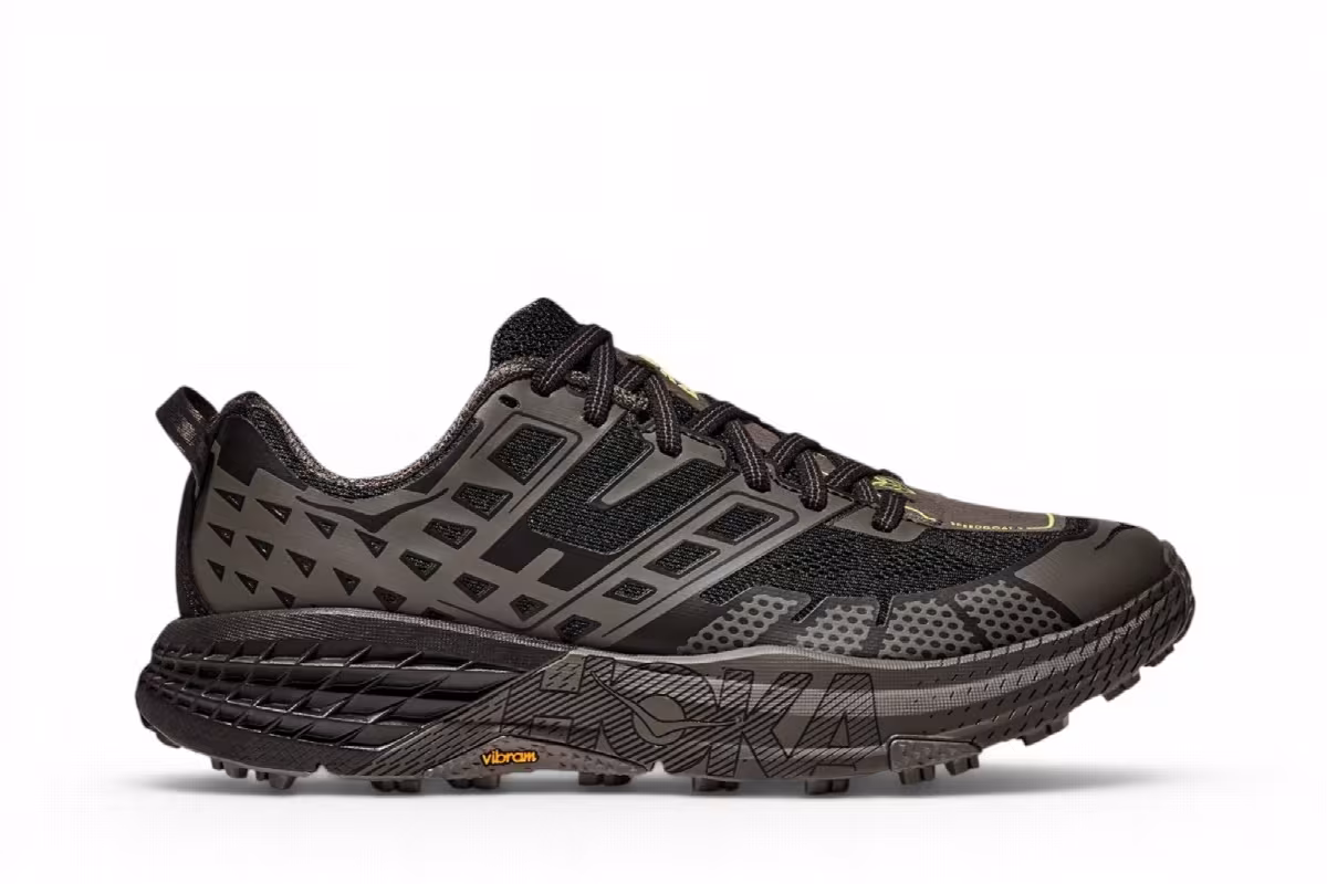HOKA Speedgoat 2 Black Asphalt Grey, view 2