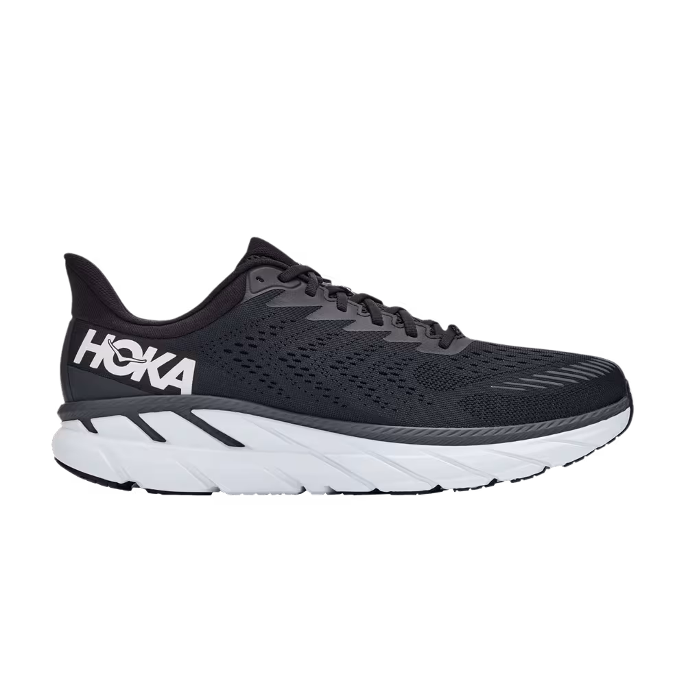 HOKA Clifton 7 Black White