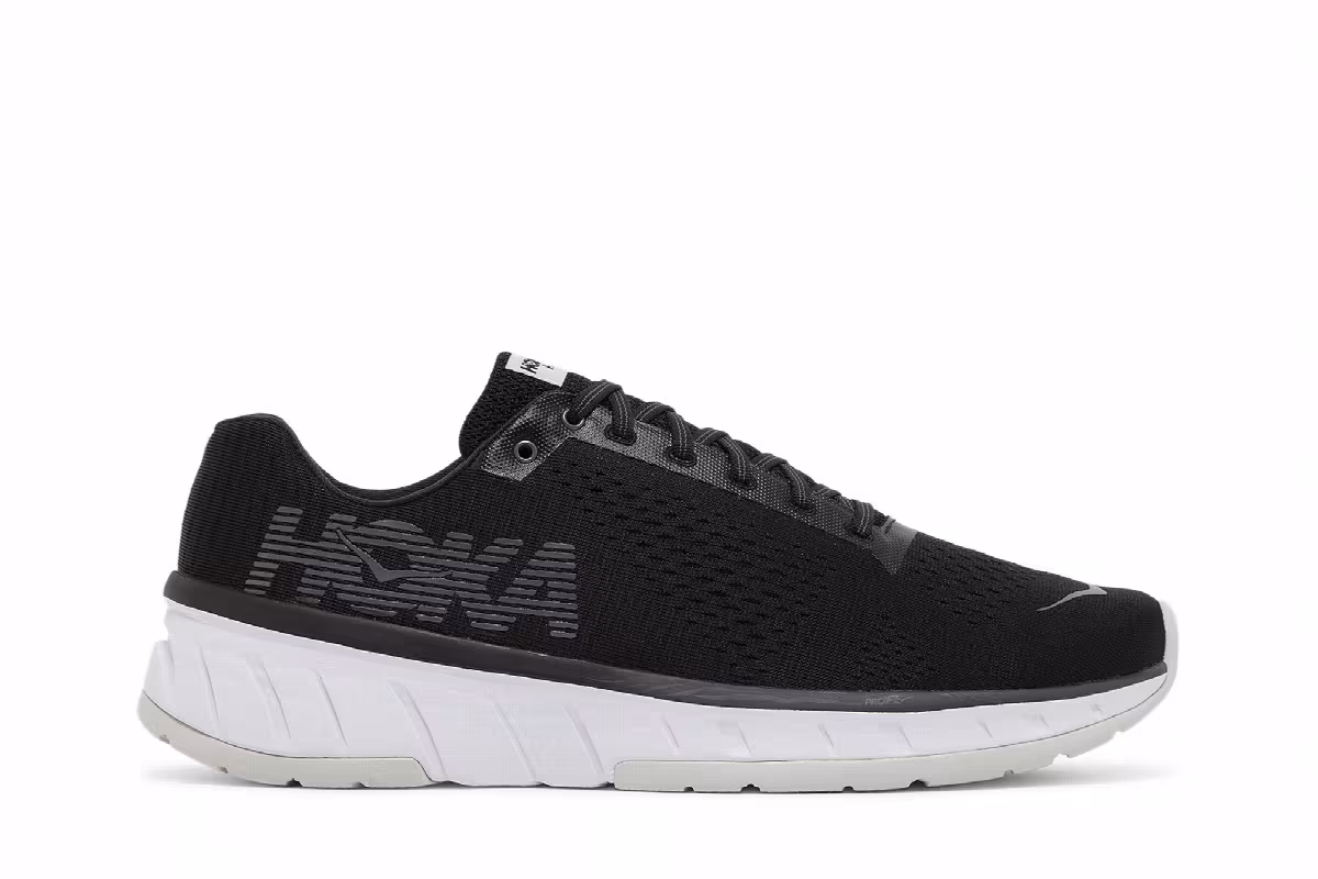 HOKA Cavu Black White, view 2