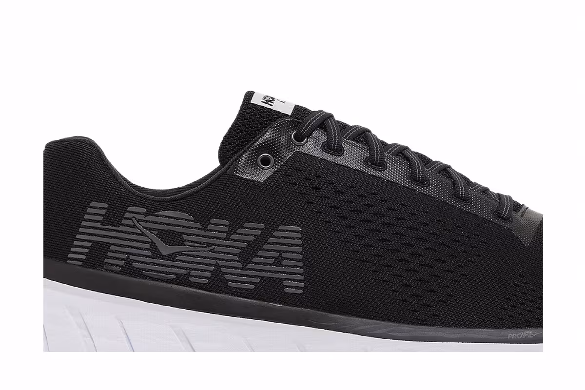 HOKA Cavu Black White, view 3