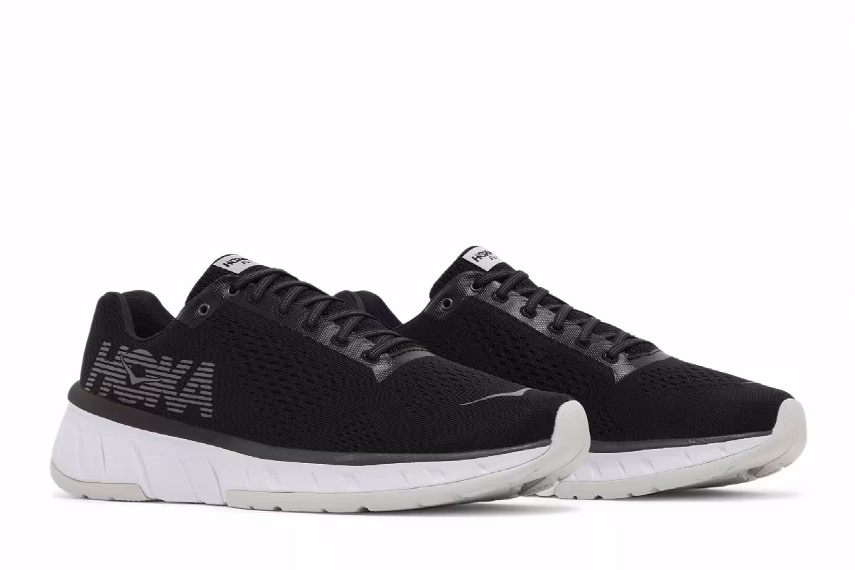 HOKA Cavu Black White, view 9