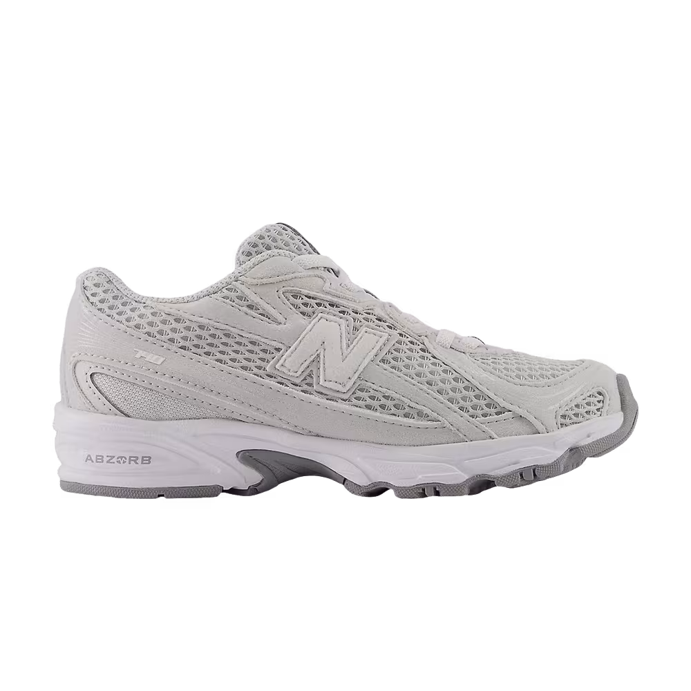 New Balance 740 Bungee Lace Little Kid Wide Grey Matter