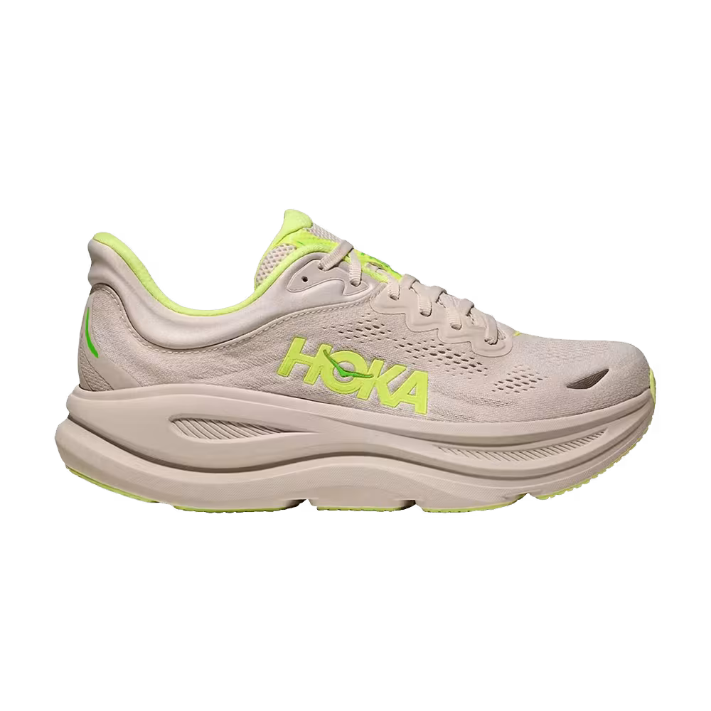 HOKA Bondi 9 Grout Neon Yuzu