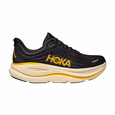HOKA Bondi 9 'Black Yellow'