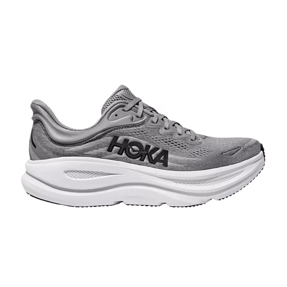 HOKA Bondi 9 2E Wide Galactic Grey Stellar Grey