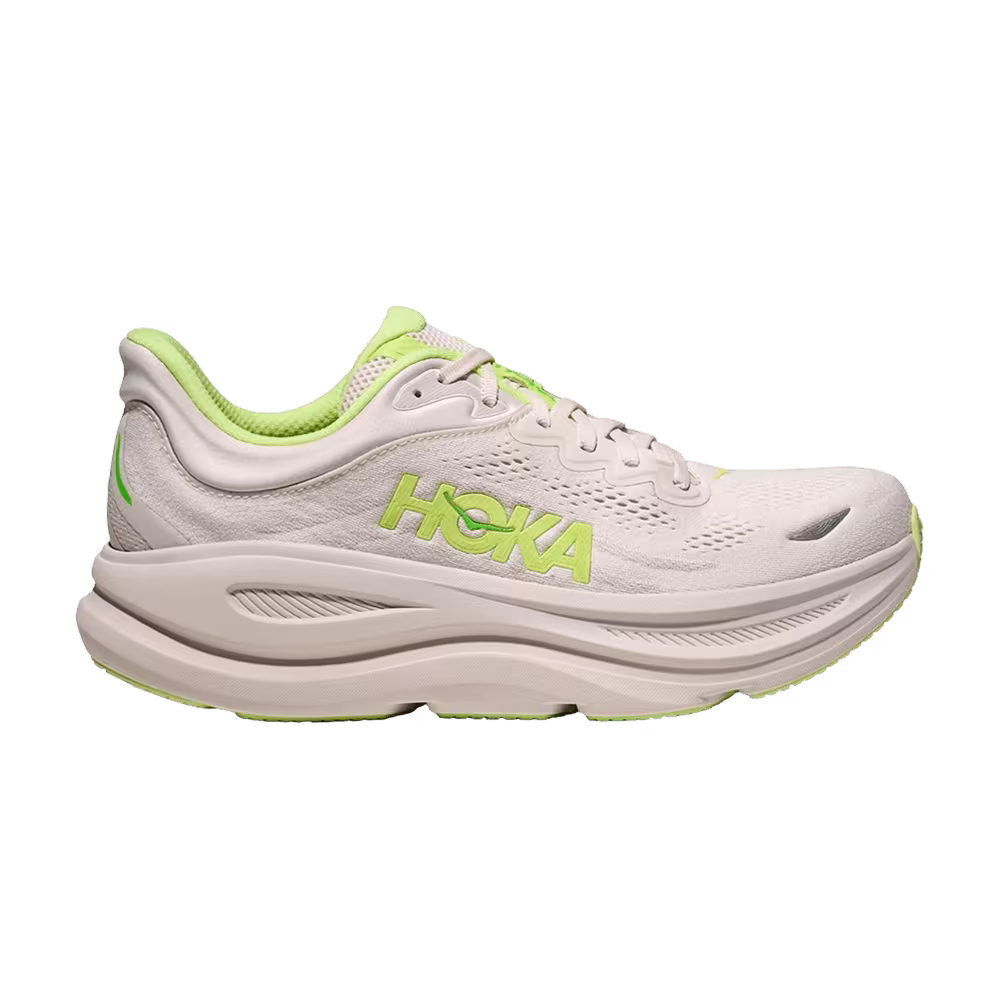 HOKA Bondi 9 2E Wide Grout Neon Yuzu