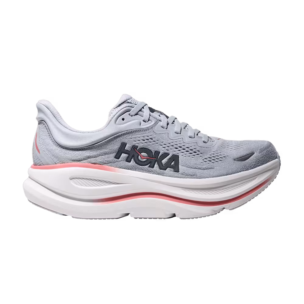 HOKA Women's Bondi 9 D Wide Mineral Blue Washed Blue