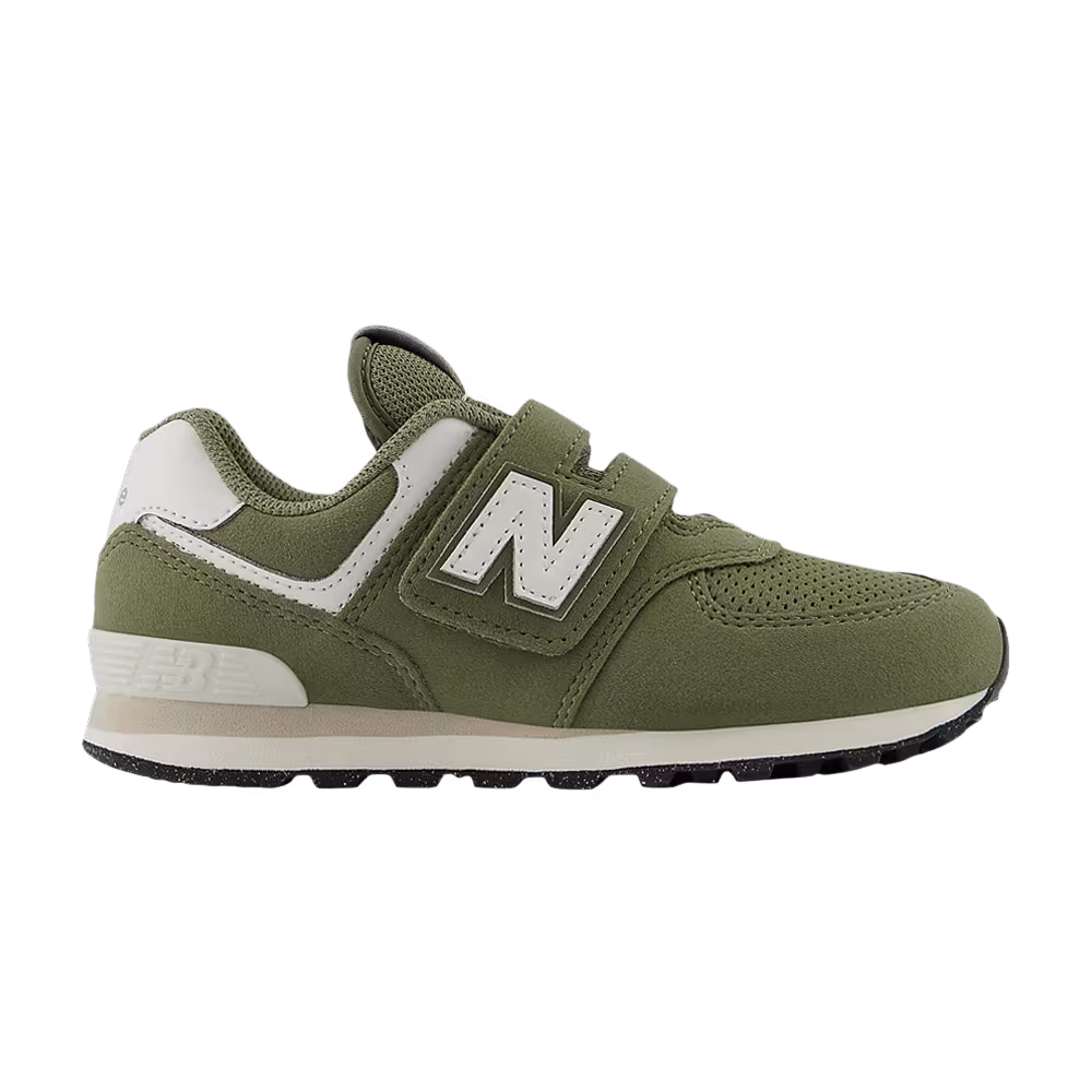 New Balance 574 Hook & Loop Little Kid Wide Dark Olivine