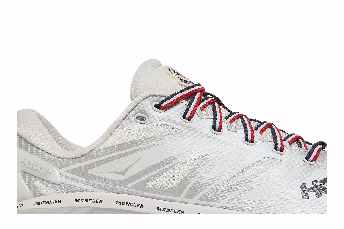 HOKA Moncler x Mafate Speed 2 Nimbus Cloud Harbor Mist, view 3