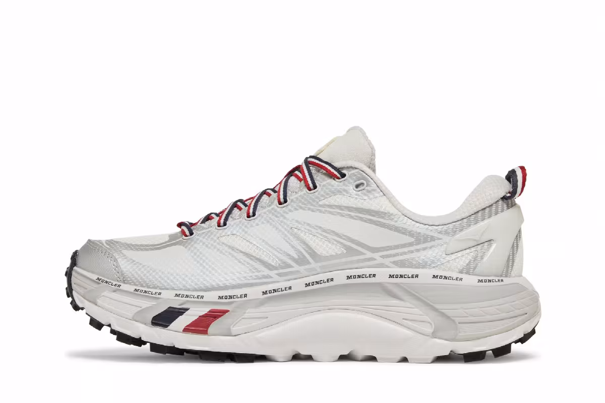 HOKA Moncler x Mafate Speed 2 Nimbus Cloud Harbor Mist, view 4