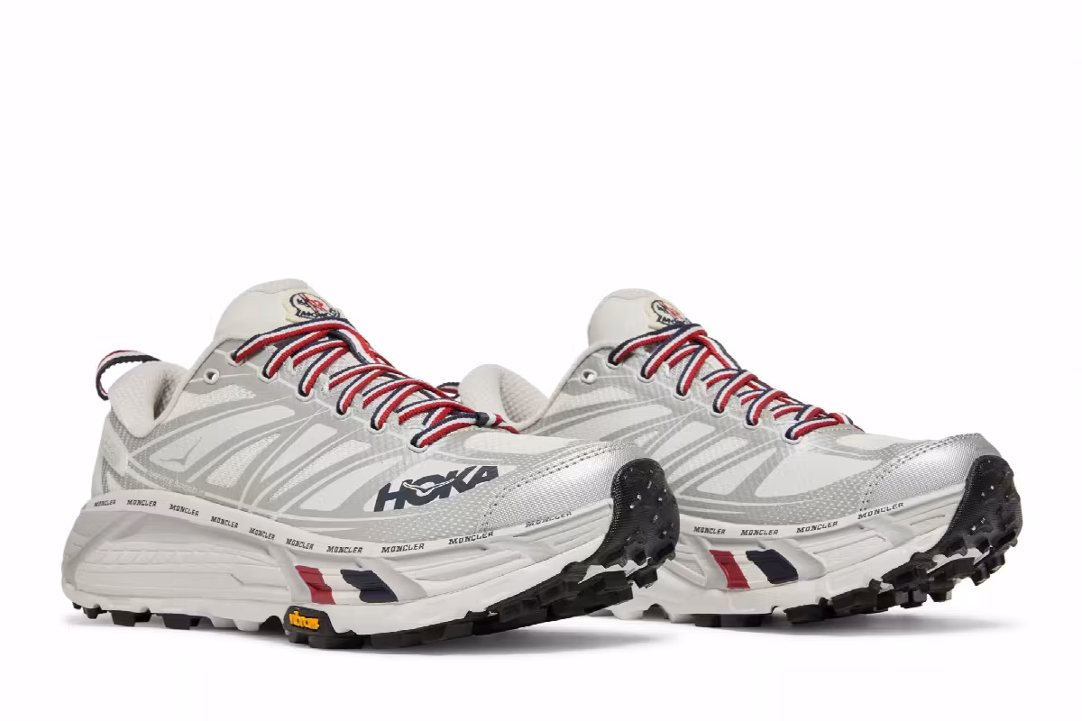 HOKA Moncler x Mafate Speed 2 Nimbus Cloud Harbor Mist, view 9
