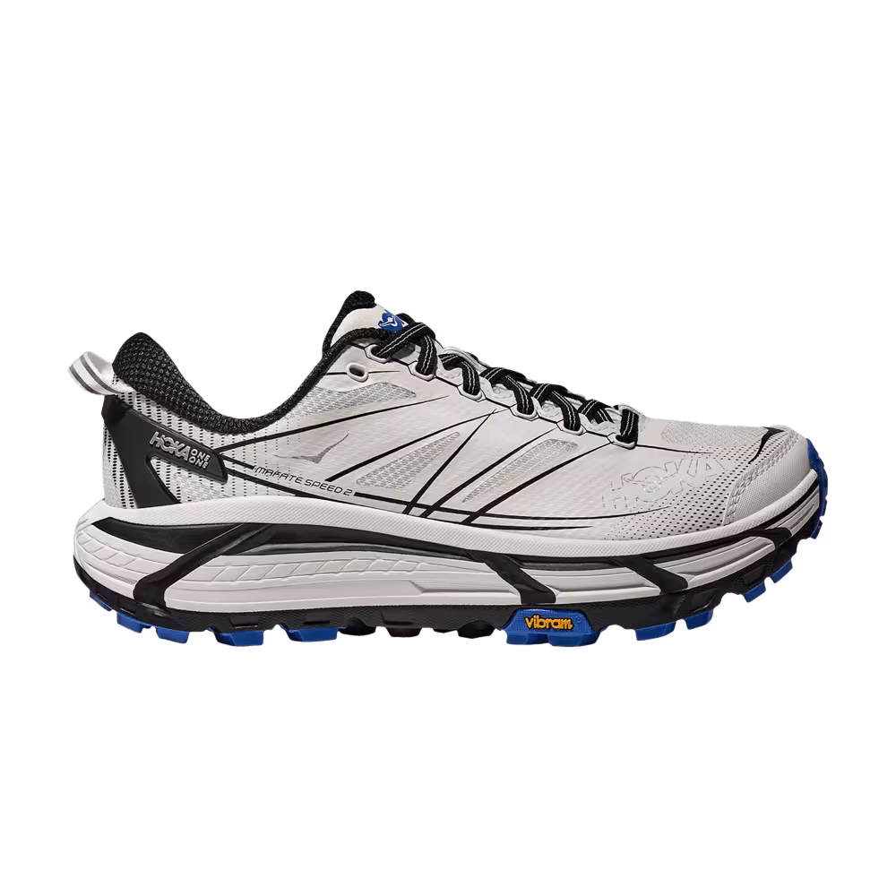 HOKA Mafate Speed 2 White Black Blue