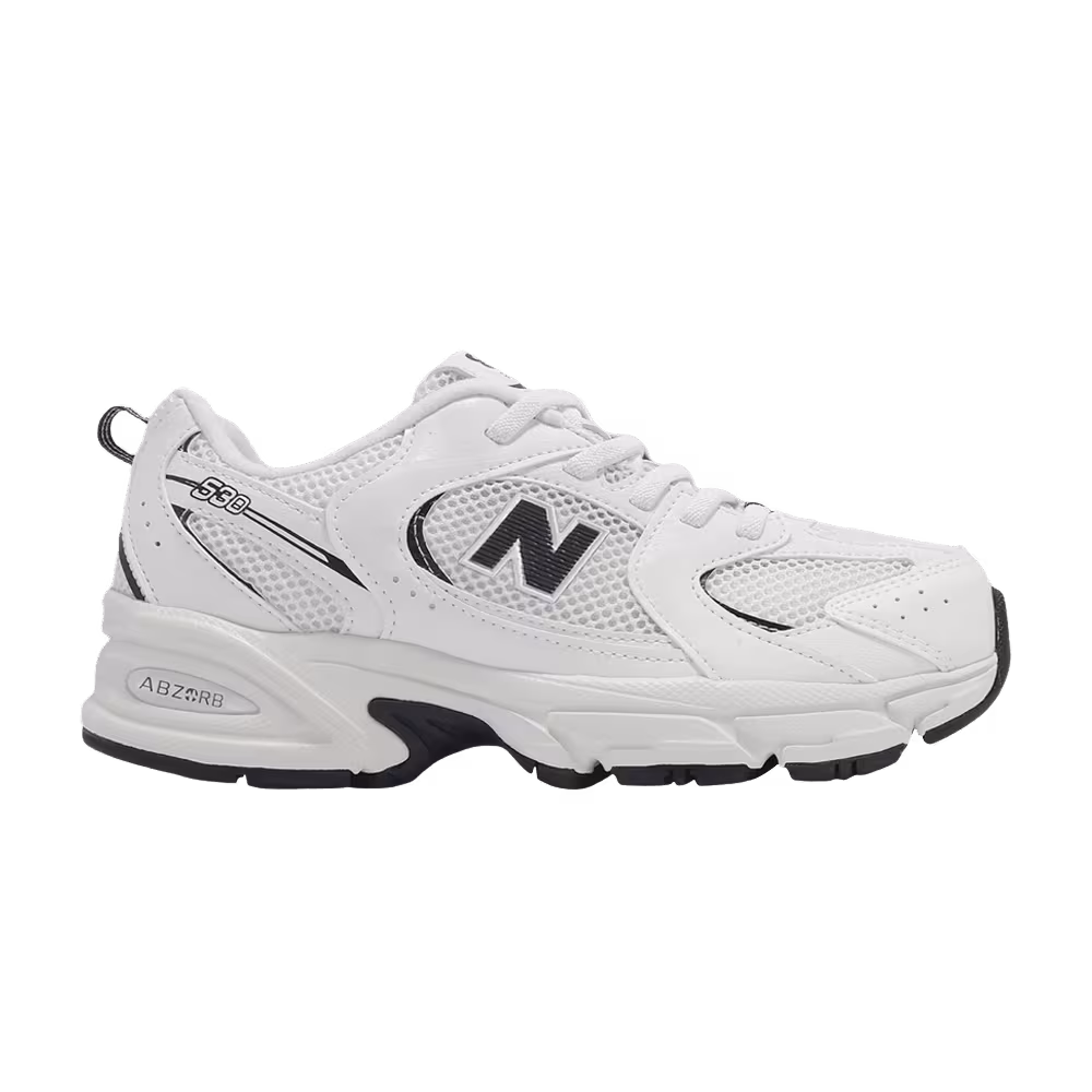 New Balance 530 Wide Kids White Black