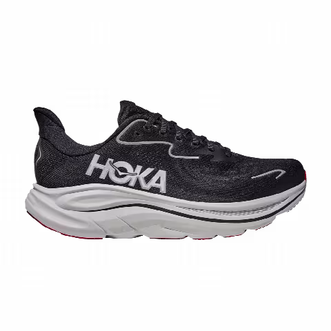 HOKA Clifton 10 Wide 'Black Silver'
