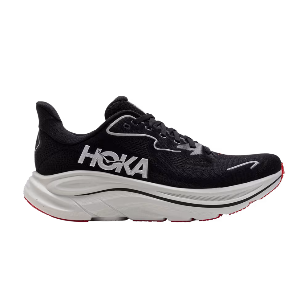 HOKA Clifton 10 Black Silver