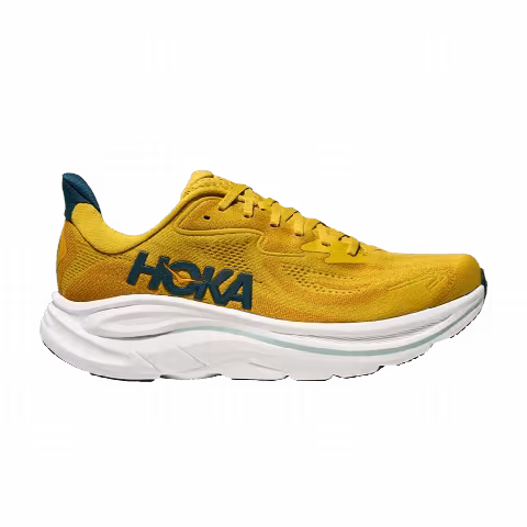 HOKA Clifton 10 2E Wide 'Yellow Gold Tidal Wave'