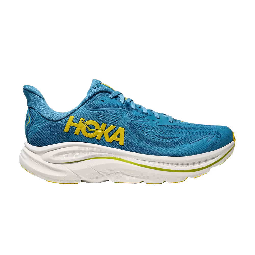 HOKA Clifton 10 2E Wide Alpine Blue Fog Night